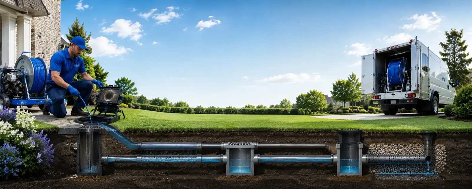 Outdoor drain cleaning information for South Boston, MA